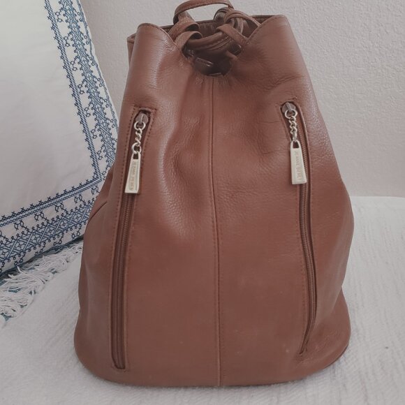 Jeannie Bente Bucket leather bag Vintage, great condition main image 7